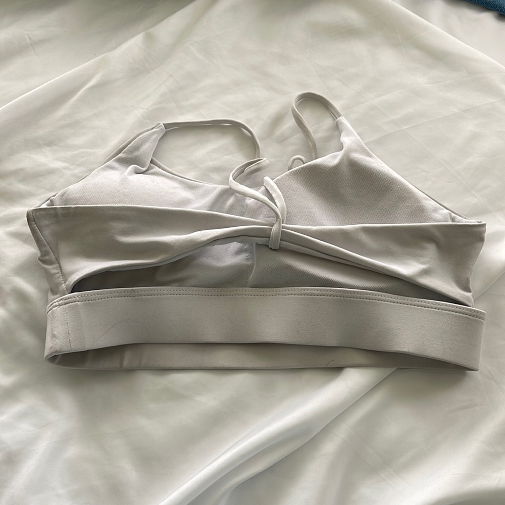 White sports bra